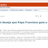 Secretario de la ONU quiere que Francisco (la bestia 1 ó 2) lidere el mundo hacia la paz. (Aporte de ¡Ven Señor Jesús!) Secretario de la ONU quiere que Francisco (la bestia 1 ó 2) lidere el mundo hacia la paz. (Aporte de ¡Ven Señor Jesús!)