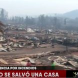 Incendio en Chile – Solo una casa sobrevivió Incendio en Chile – Solo una casa sobrevivió